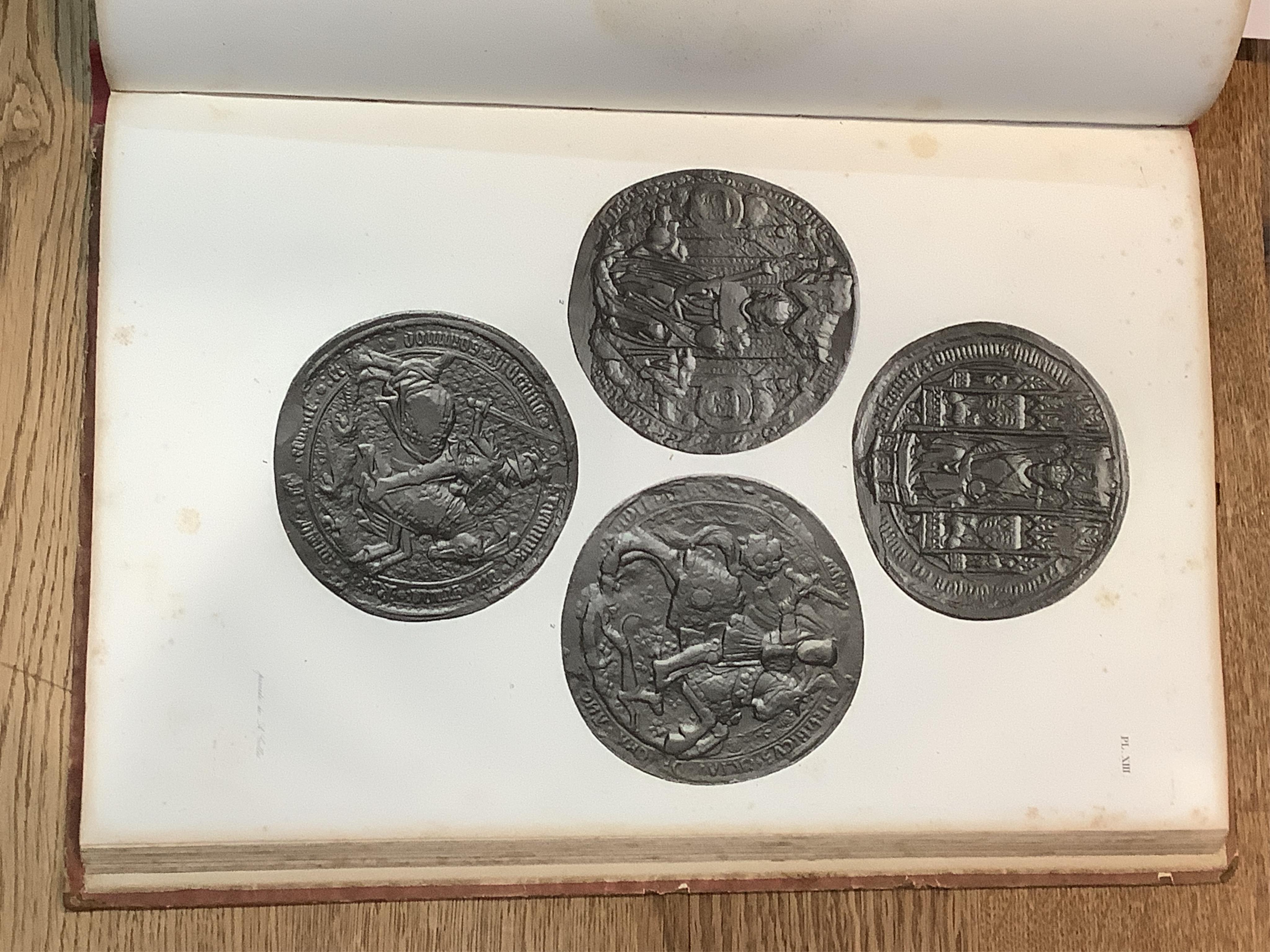 Vertue, G. Medals, Coins, Great-Seals, Impressions, From the Elaborate Works of Thomas Simon, Chief Engrvaer of the Mint to K.Charles the 1st..., first edition, London 1753, 4to, later quarter calf